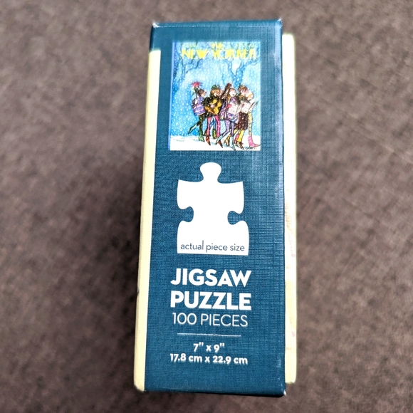 Complete NEW YORKER "Caroling" CHRISTMAS 100pc 7x9" Jigsaw Puzzle - Picture 3 of 3